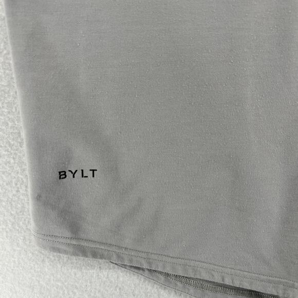 BYLT Shirt Mens XL Drop Cut Signature Premium Basics Athletic Short Sleeve Storm - Picture 8 of 14